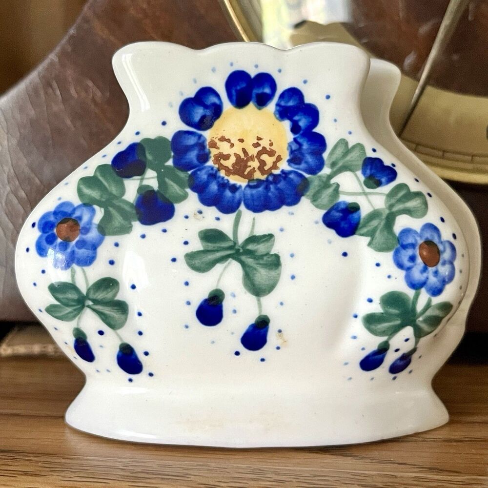 UNIKAT ANDY Polish Pottery Napkin Letter Holder Signed Danuta Szelejewska